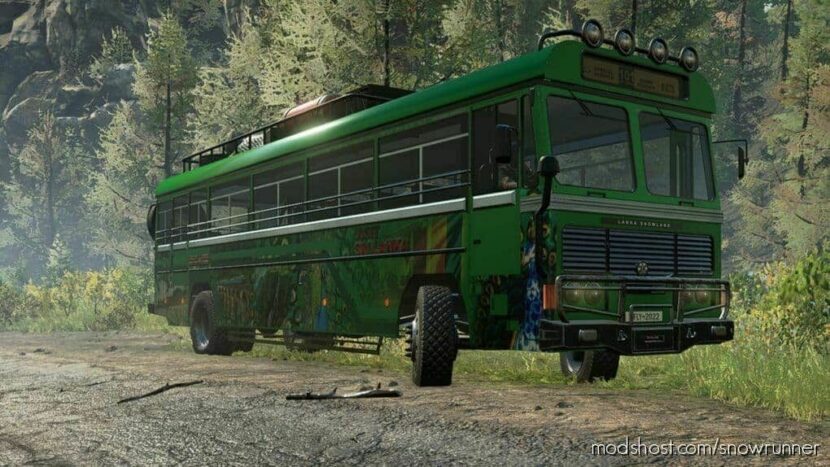 SnowRunner Vehicle Mod: Lanka Snowland BUS V1.2 (Featured)