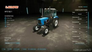 FS22 MTZ Tractor Mod: 82 Turbo V1.0.0.2 (Image #2)