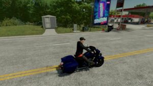 FS22 Vehicle Mod: Harley Davidson Electrglide Civ/Police (Image #2)