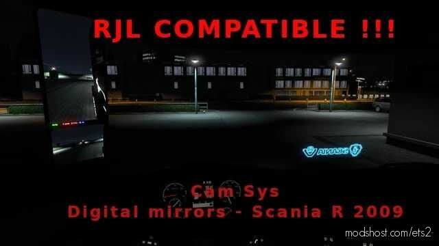 ETS2 RJL Part Mod: Digital Mirrors 1.43 (Featured)