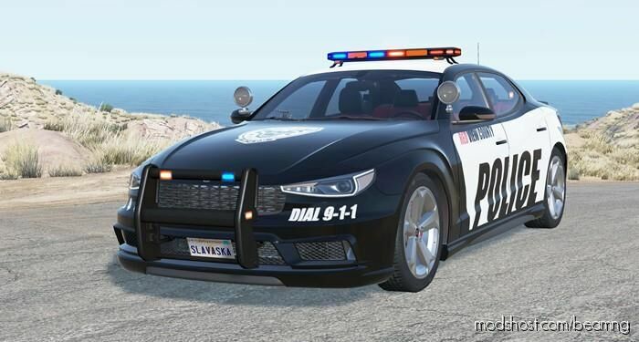 BeamNG Bruckell Car Mod: Bastion Redview County Police (Featured)