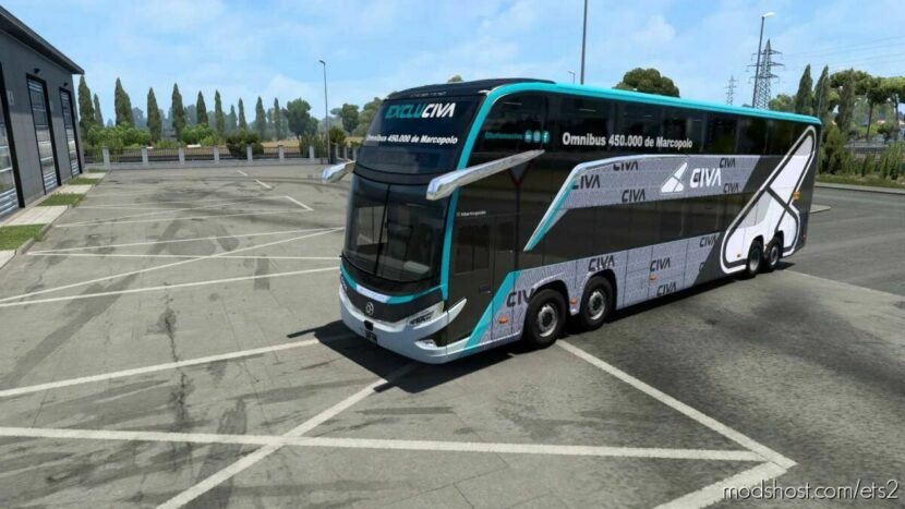 ETS2 Standalone Bus Mod: Marcopolo G8 1800 DD MB Free 1.43 (Featured)