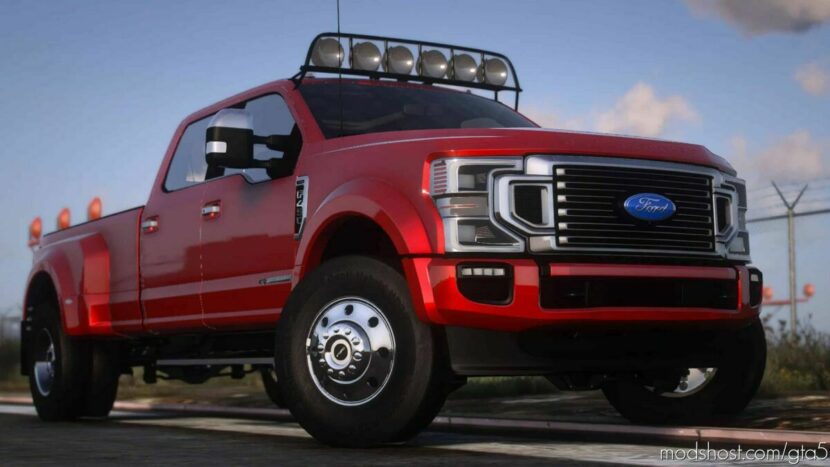 GTA 5 Ford Vehicle Mod: 2021 Ford F-450 Platinum V1.1 (Featured)