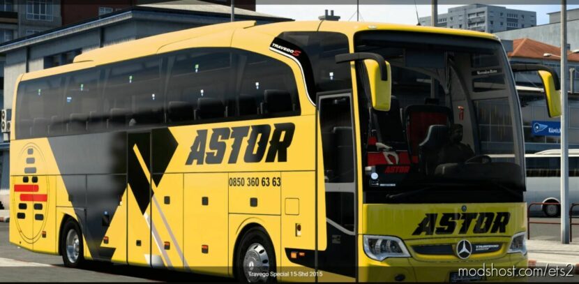 ETS2 Mercedes-Benz Bus Mod: MERCEDES TRAVEGO SE-15SHD-2015 MEGAMOD 1.43 V6 (Featured)