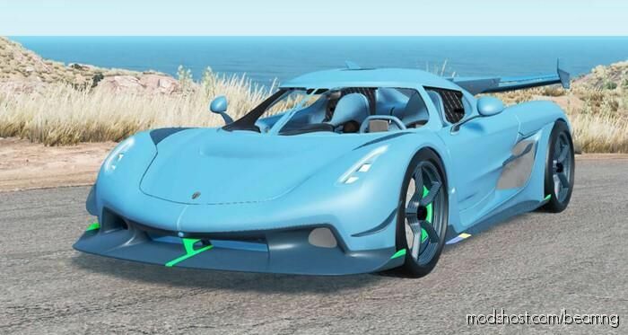 BeamNG Koenigsegg Car Mod: 2019 Koenigsegg Jesko Prototype (Featured)