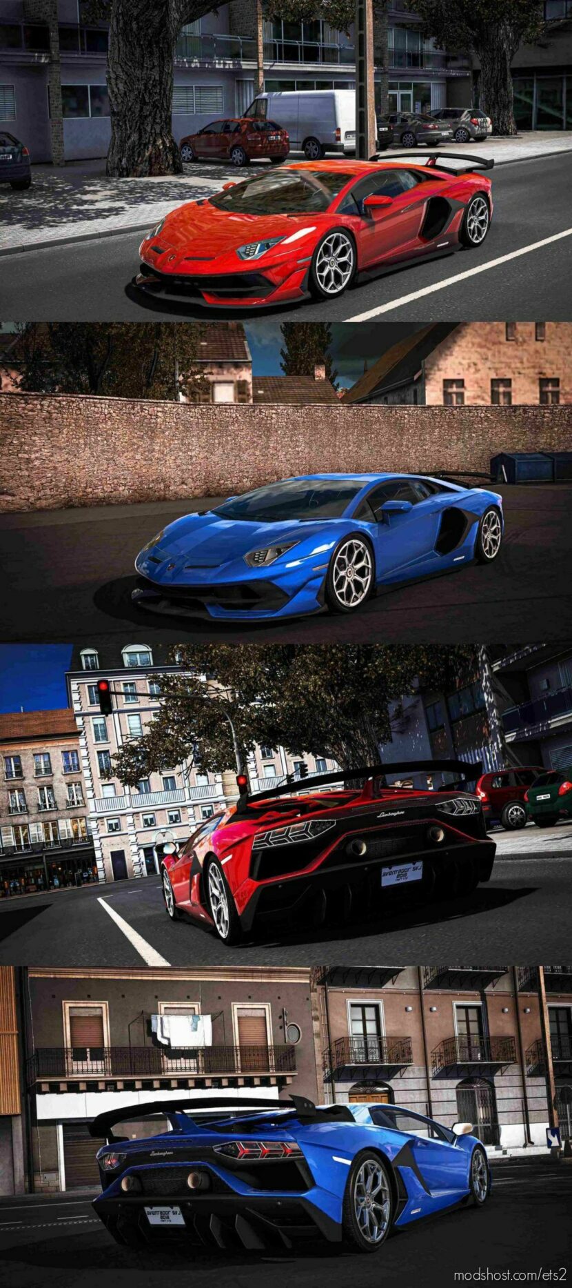 ETS2 Lamborghini Car Mod: Aventador SVJ 2018 1.43 (Featured)