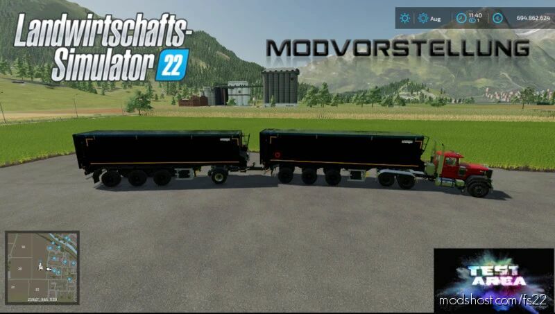 FS22 Krampe Trailer Mod: SB II 3060 (Featured)