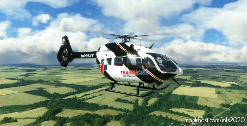 MSFS 2020 Hicopt Mod: HPG H145 Florida Trauma ONE Helicopter (Featured)