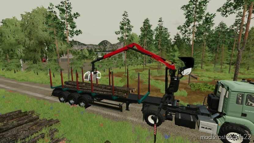 FS22 Fliegl Mod: Timber-Runner Z-Crane Pack (Featured)