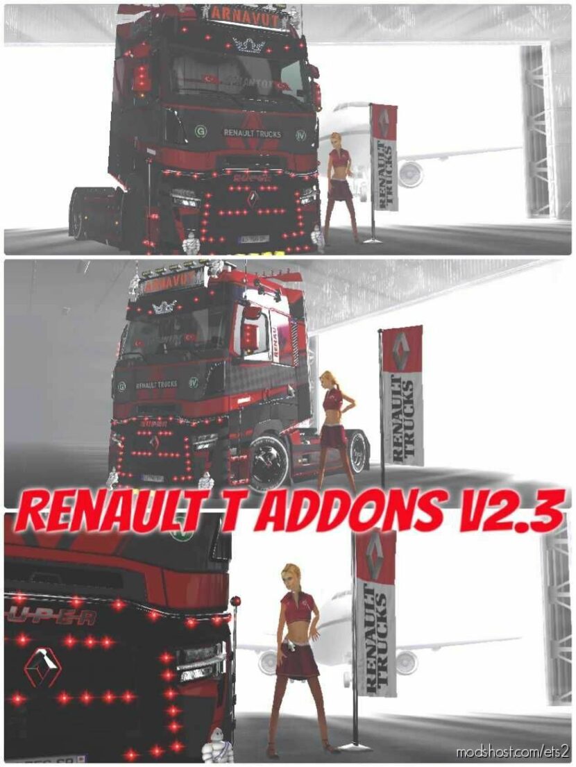 ETS2 Renault Part Mod: T Addons V2.3 1.43 (Featured)