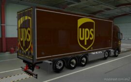 ETS2 DAF Mod: Skin DAF 2021 Tandem VAK UPS 1.43 (Image #3)