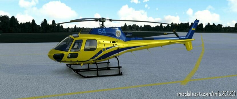 MSFS 2020 Hicopt Mod: Livery H125 Ukrainian Border Control V1.0.0 (Featured)