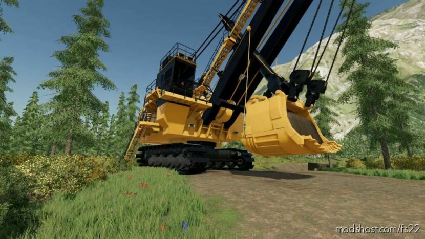 FS22 Caterpillar Forklift Mod: CAT 7495 HD (Featured)