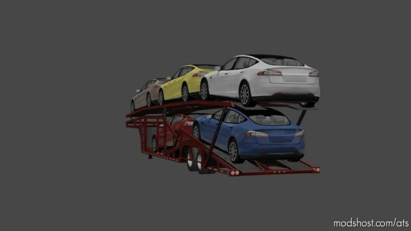 ATS Trailer Mod: Ownable Cars Transporter V1.2 1.43 (Featured)