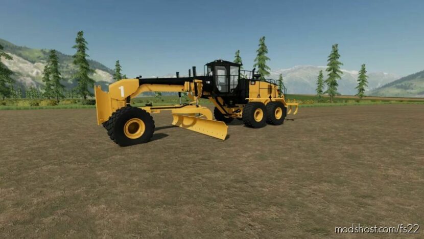 FS22 Caterpillar Vehicle Mod: CAT Grader 18M3 (Featured)