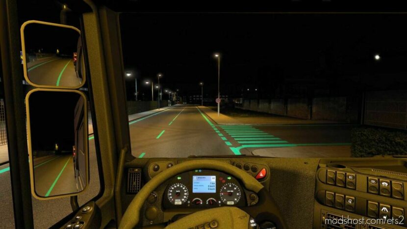 ETS2 Mod: Phosphoric Road Markings V3.0 (Featured)