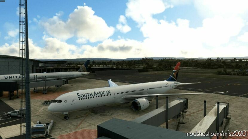 MSFS 2020 Boeing Mod: 787-10 South African Airways Livery (Featured)