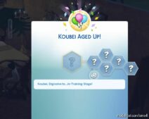 Sims 4 Mod: LET OUR Sims Digivolve! (Age-Up Text Override) (Featured)