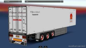 ETS2 Mod: Custom Lamberet P.bjarne Andersen Trailer 1.43 (Image #2)