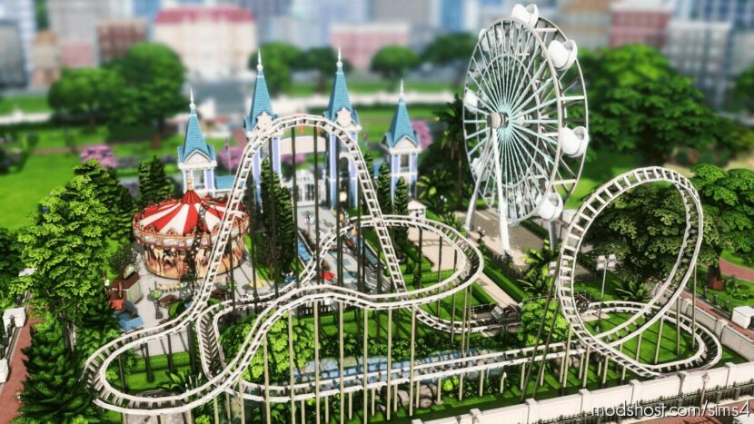 Sims 4 House Mod: Amusement Park – NO CC (Featured)