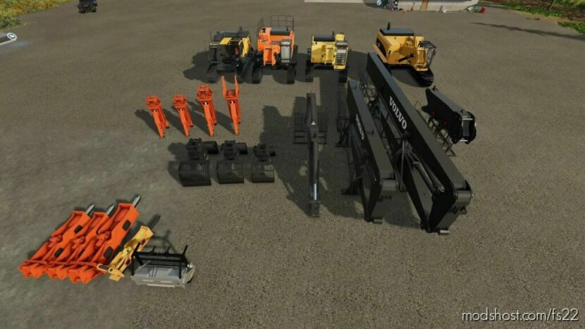 FS22 Hitachi Mod: Demolition Mod Pack (Featured)