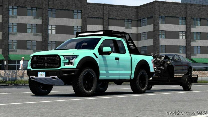 ETS2 Ford Car Mod: 2017 Ford F-150 SVT Raptor V1.7.1 (Featured)