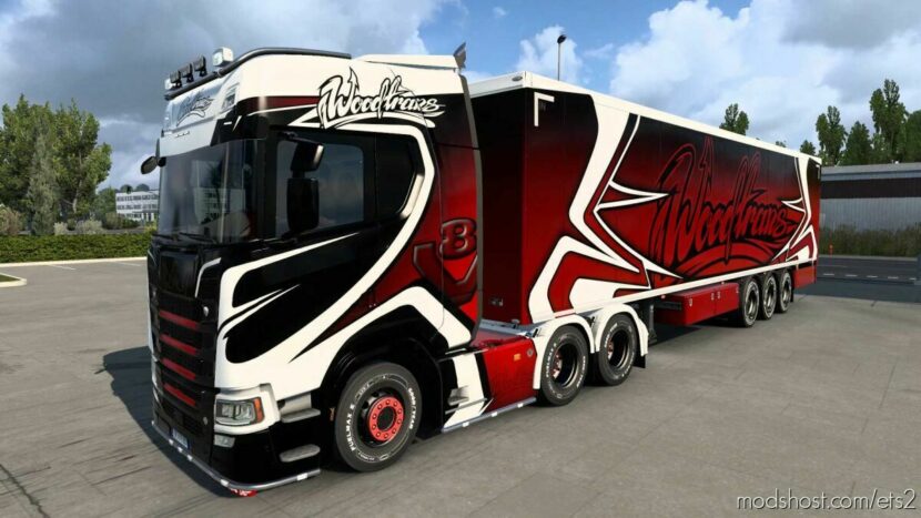 ETS2 Scania Mod: Woodtrans Skin (Featured)