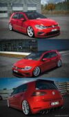 ETS2 Volkswagen Car Mod: Golf R Line 7.5 2018 1.43 (Featured)