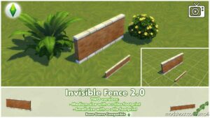 Sims 4 Mod: Invisible Fence 2.0 (Image #2)