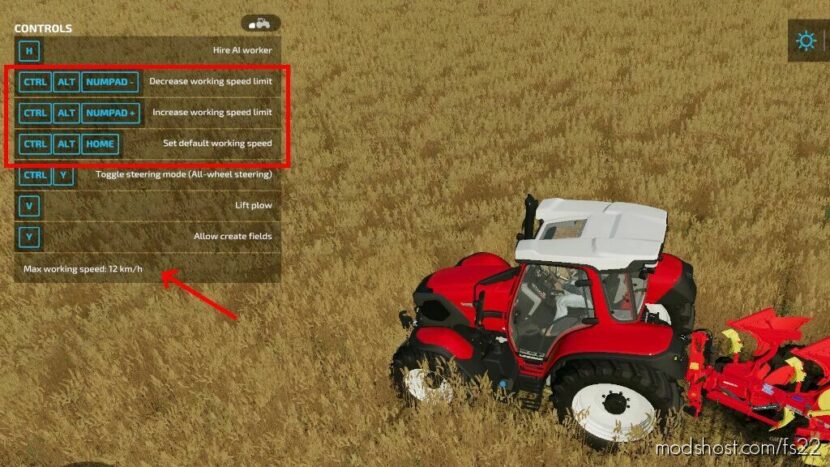 FS22 Script Mod: Work Speedlimit Override (Featured)