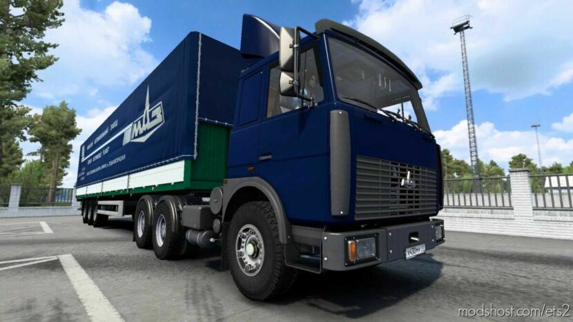 ETS2 MAZ Truck Mod: 6422 (1981) + Trailer 1.43 (Featured)