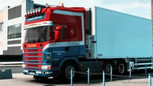 ETS2 RJL Mod: Scania RJL R4 EX Hanstholm Container Transport Skin 1.43 (Image #2)