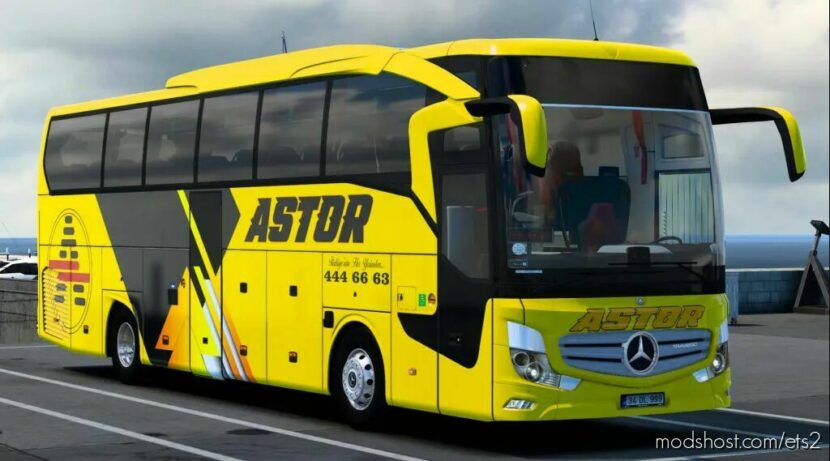 ETS2 Bus Mod: mercedes benz travgo astor skınpack 1.43 (Featured)