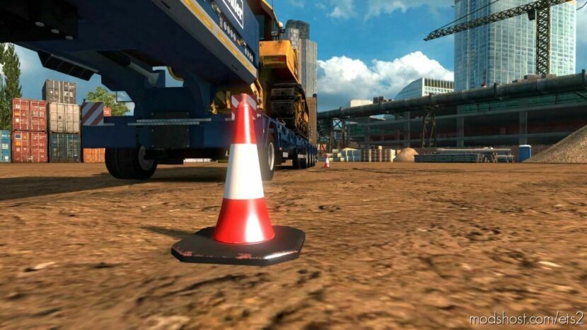 ETS2 Mod: Traffic Cones Marker V1.1 (Featured)