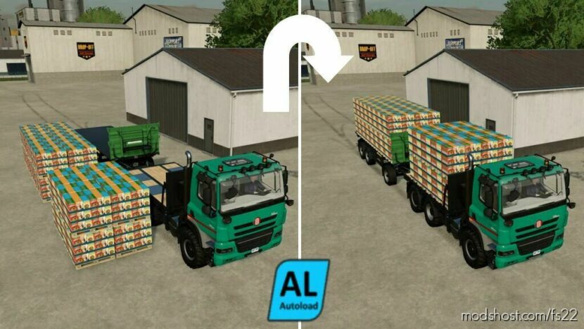 FS22 Pack Mod: Trucks And Trailer With Pallet Autoload (Featured)