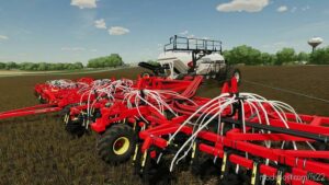 FS22 Seeder Mod: Bourgault 3420-100 Paralink HOE Drill + 71300 AIR Cart V1.0.0.1 (Image #2)