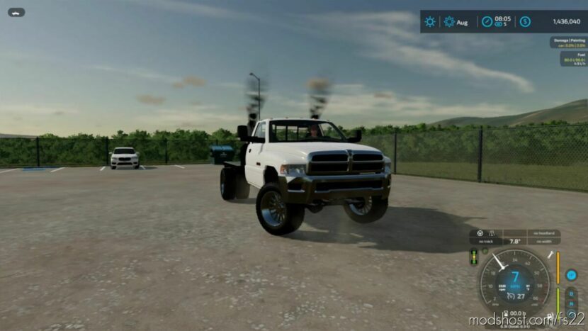 FS22 Vehicle Mod: 1995 RAM 3500 Flatbed V2.0 (Featured)