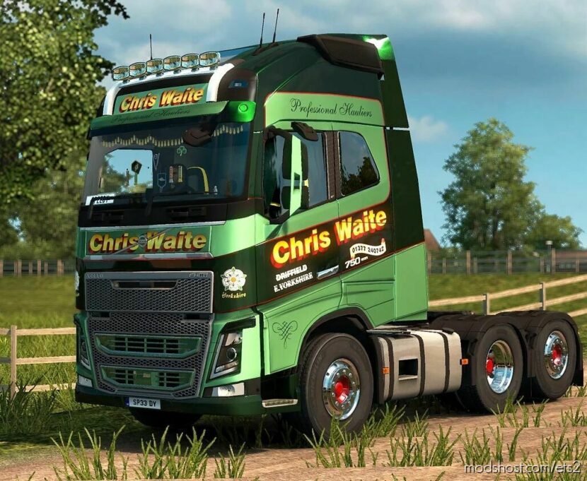 ETS2 Mod: Volvo FH Chris Waite Transport Skin v1.1 (Featured)