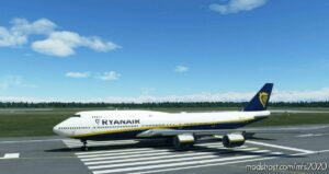 MSFS 2020 Boeing Livery Mod: 747-8I Ryanair 4K NO Mirroring (Image #2)