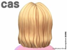 Sims 4 Adult Mod: ALL AGE Solid Color For EA SDX099 Hair Style (Image #2)