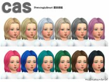 Sims 4 Adult Mod: ALL AGE Solid Color For EA SDX099 Hair Style (Image #10)