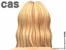 Sims 4 Adult Mod: ALL AGE Solid Color For EA SDX099 Hair Style (Image #20)