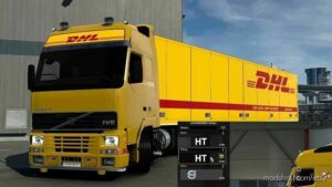 ETS2 Volvo Part Mod: FH12 1 GEN Lightbox & Sticker 1.43 (Image #2)