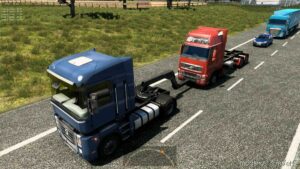 ETS2 Volvo Mod: Towing A Volvo FH16 8×4 To A Service Station Traffic V1.43 (Image #2)