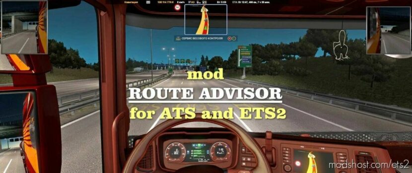 ETS2 Mod: Route Advisor 1.43 (Featured)