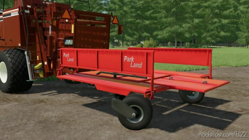 FS22 Mod: Parkland Bales Accumulator (FOR Hesston 4900) (Featured)