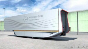 ETS2 Mercedes-Benz Mod: MB Aerodynamic Trailer V1.5 (Featured)