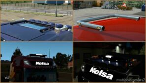 ETS2 DAF Part Mod: XF 105 & 106 Kelsa Lightbars V2.2 1.44 (Image #4)