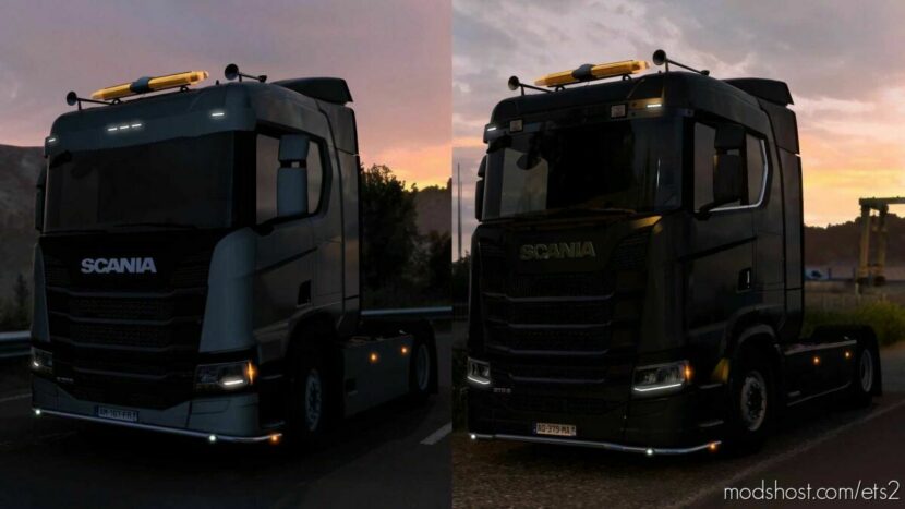 ETS2 Scania Part Mod: 2016 Front Position Lights V1.2 1.44 (Featured)