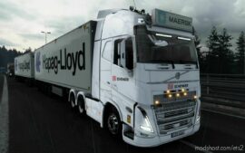 ETS2 Volvo Part Mod: BIG Lightbox Volvo FH5 2020 Maersk 1.44 (Image #3)